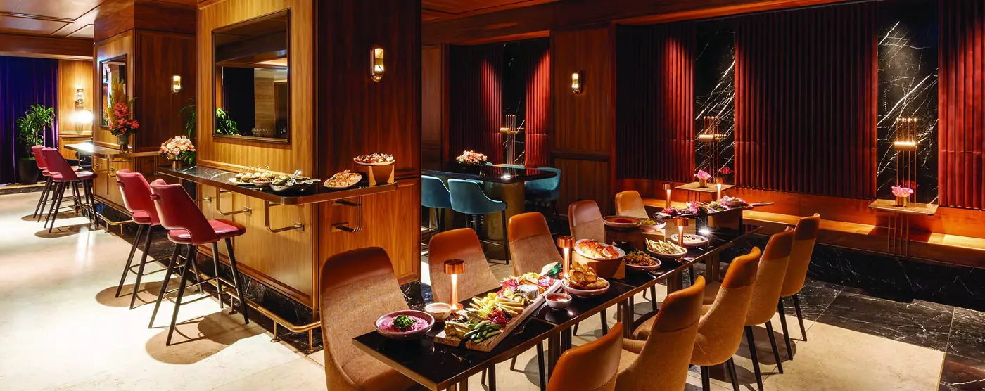 Private dining room / chef's table at Fairmont Residences Al Marjan Island
