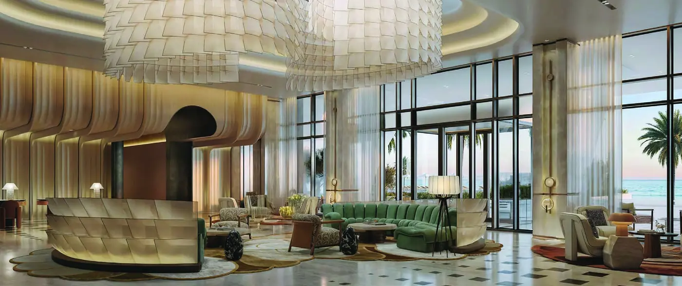 Residents' lobby & lounge at Fairmont Residences Al Marjan Island